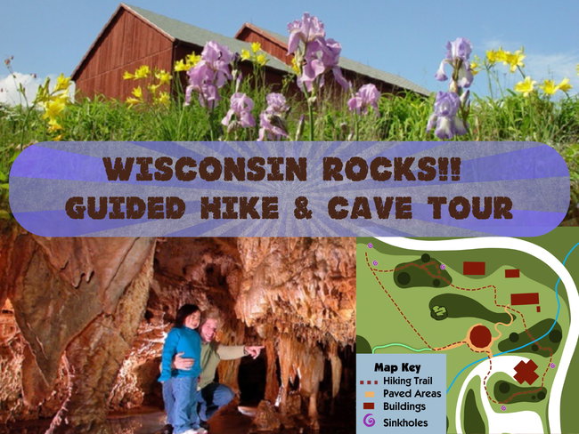 Wisconsin Rocks!! Guided Hike & Cave Tour!