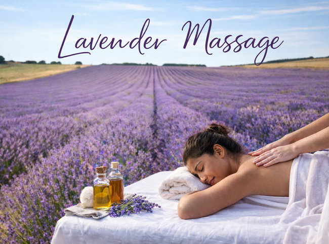 Lavender Massage: Tuesday 7th July