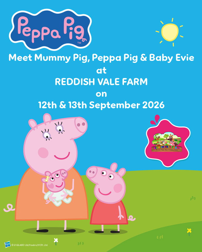 Meet & Greet with Peppa Pig, Mummy Pig & Baby Evie 12th - 13th September 2026