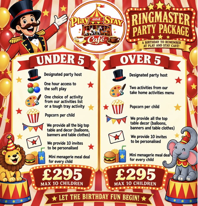 Ringmaster Party Package 