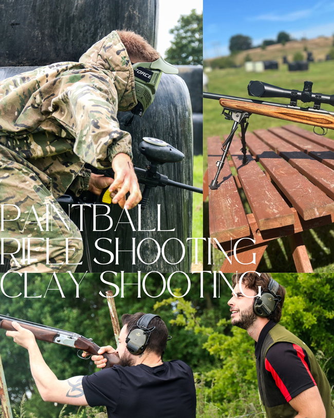 Paintball, Clay Shooting and Rifle Shooting 