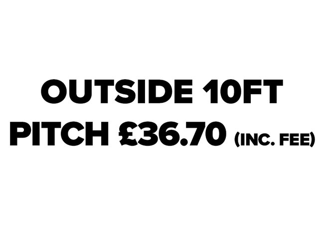 Outside Standard Pitch (10ft): Sunday 13th December 2026