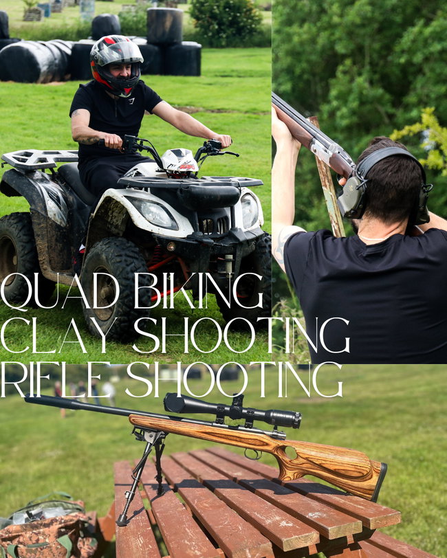 Quad Biking, Clay Shooting and Rifle Shooting