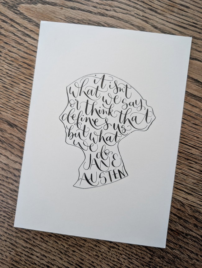 Calligraphy in the Crescent with Happy Lettering By H