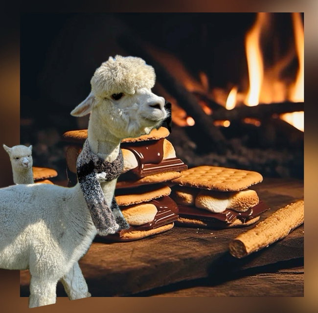 Alpacas S'Mores & Campfire
