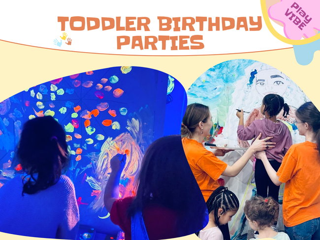 Shared Toddler Birthday Parties: Sensory Paint & Play (2–5 yrs)