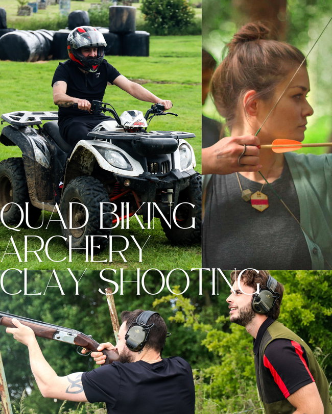 Quad Biking, Archery and Clay Shooting