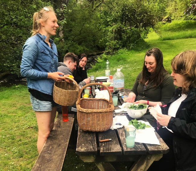 Wild Foraging & Sourdough Cheese lunch