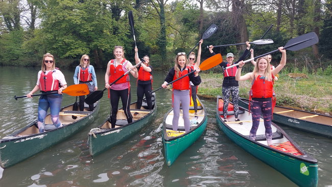 Hen Party Canoeing - Cromford Canal 