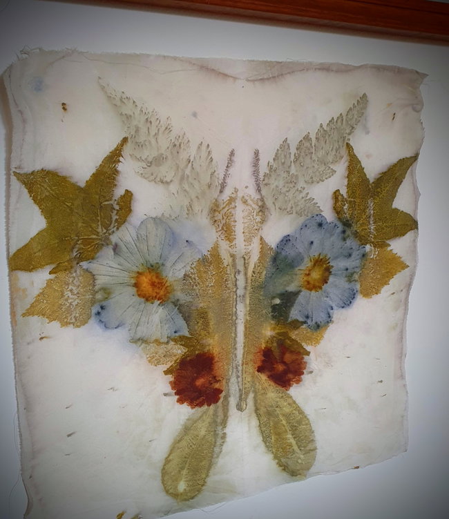 Eco Printing with Suspended in Sunbeam