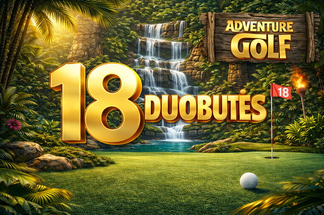 Adventure Golf - 18 duobutės | 18 Holes