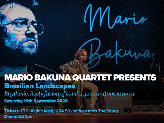 Mario Bakuna Quartet - Saturday 19th September 2026