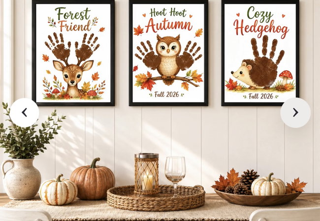 Autumn Hand & foot print painting!