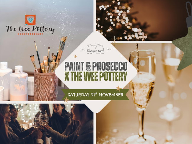 Paint & Prosecco X The Wee Pottery
